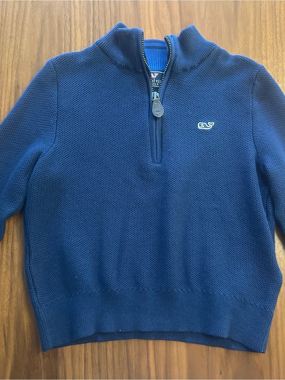 Vineyard Vines Navy Half-Zip Knit Sweater Pullover, Size 3